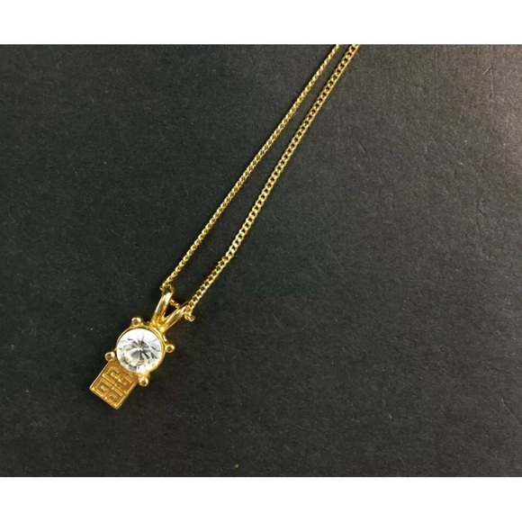 Givenchy Jewelry - Givenchy 4 G logo gold and crystal necklace